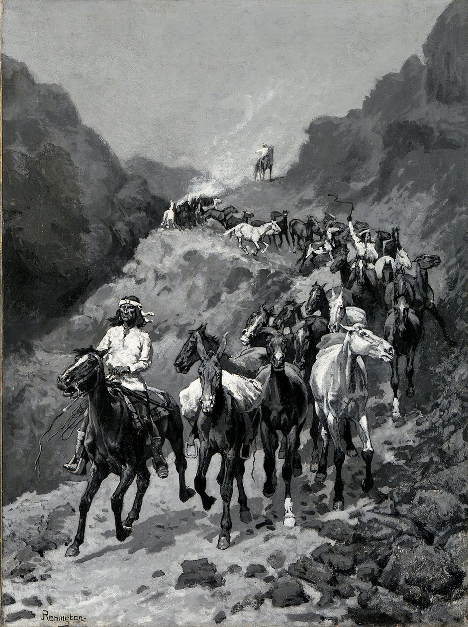 Geronimo et sa bande revenant d
