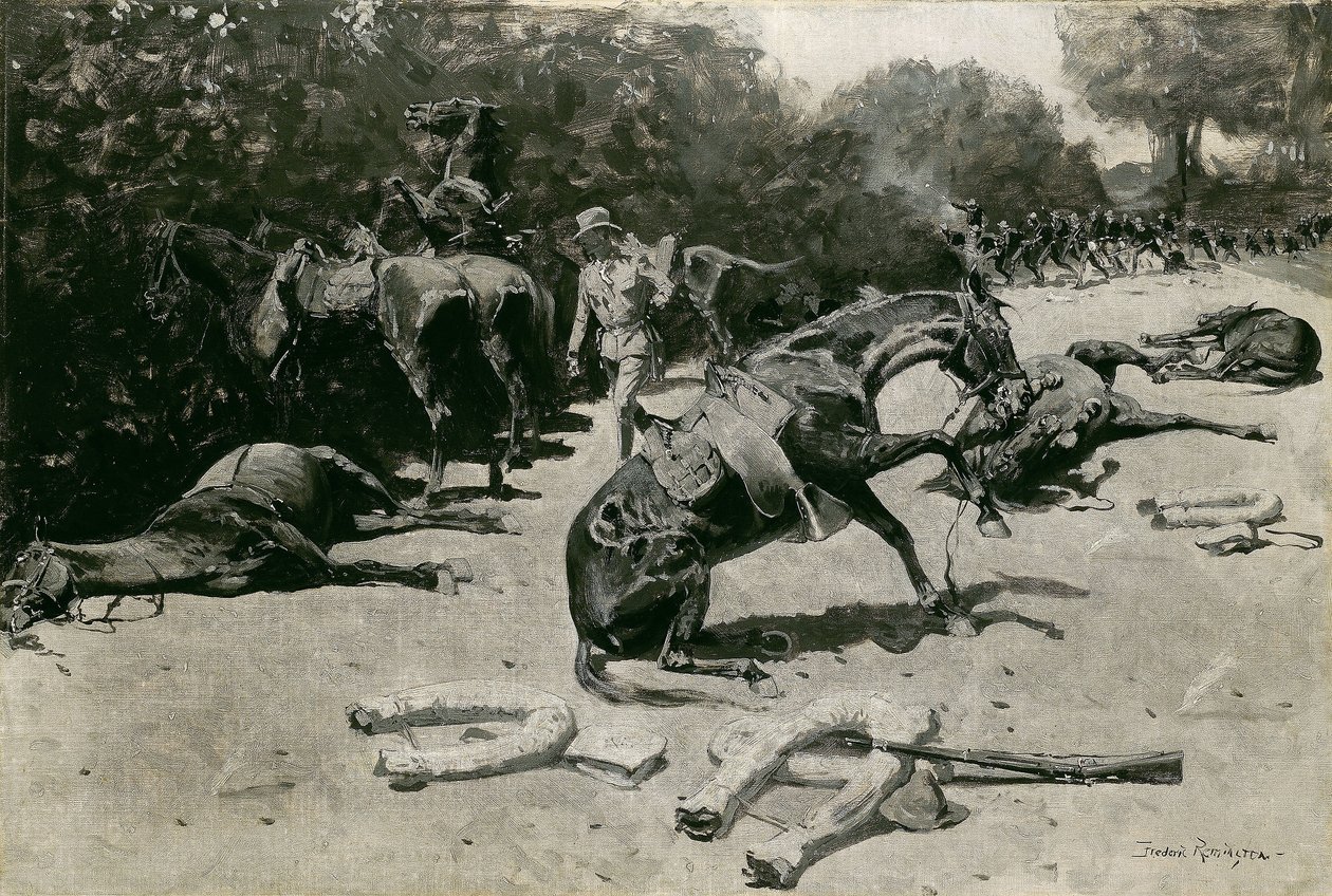 Comment les chevaux sont morts pour leur pays à Santiago - Frederic Remington