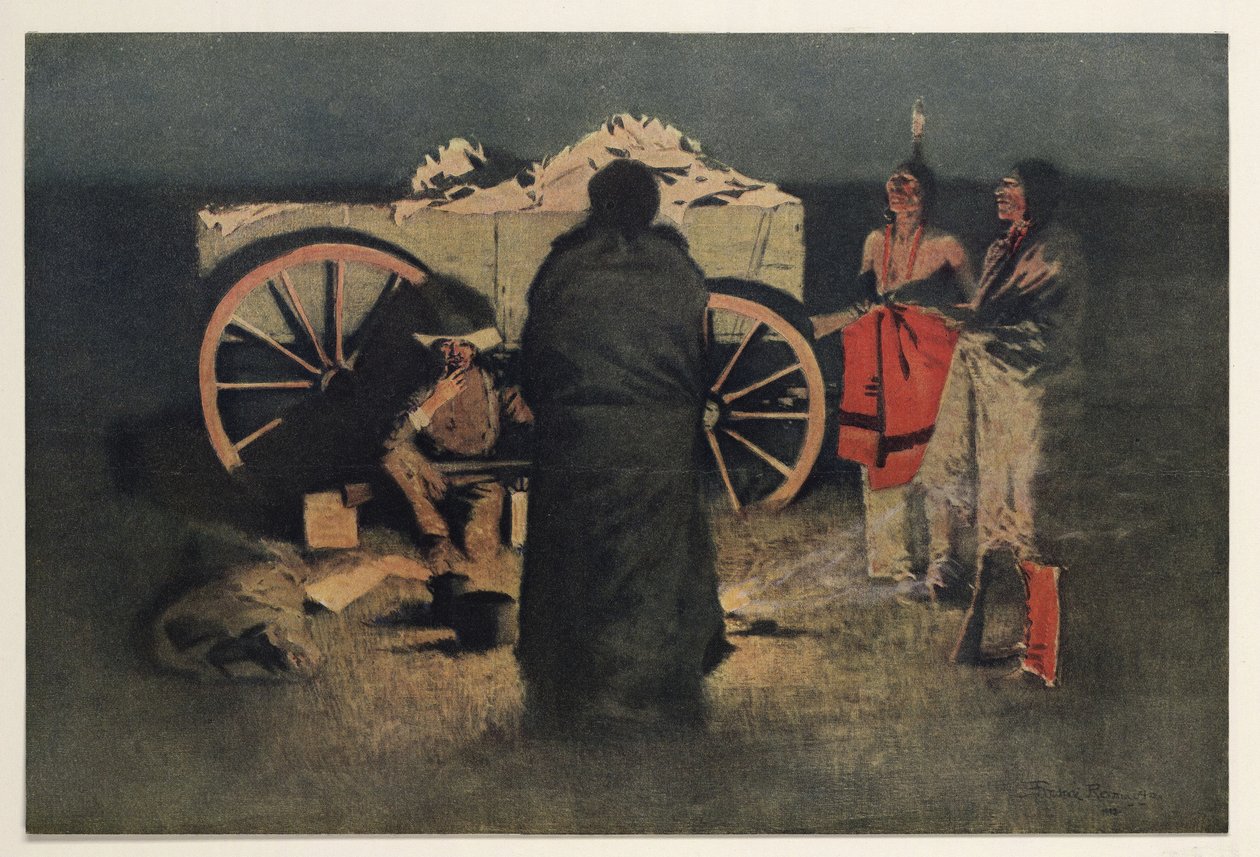Camp de Nuit - Frederic Remington
