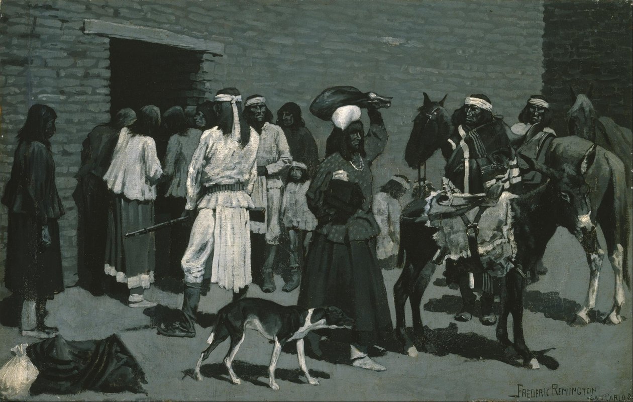Village indien - Frederic Remington