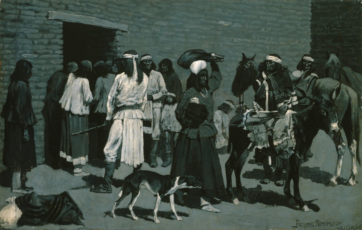 Village indien - Frederic Remington