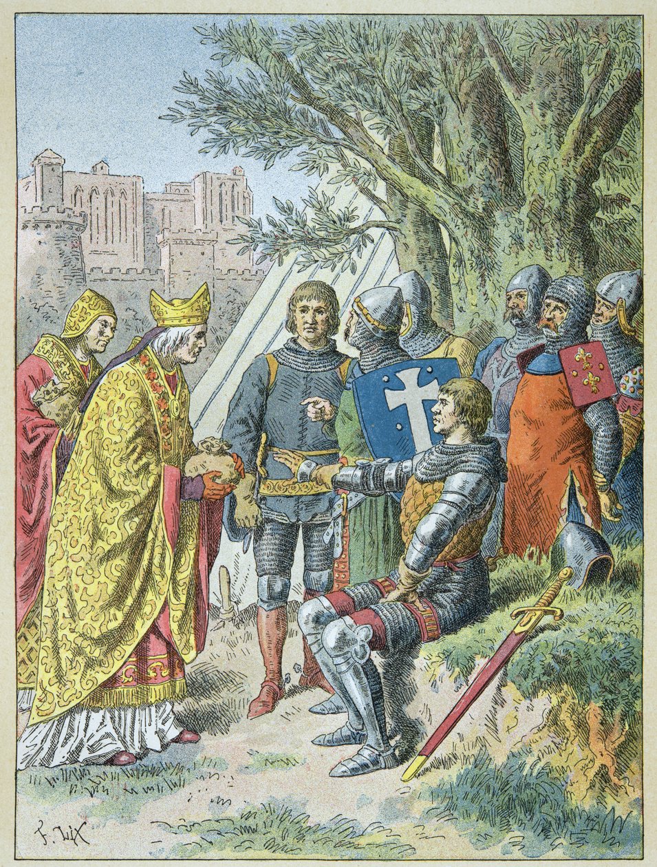 Bertrand Du Guesclin reçoit la rancune qu