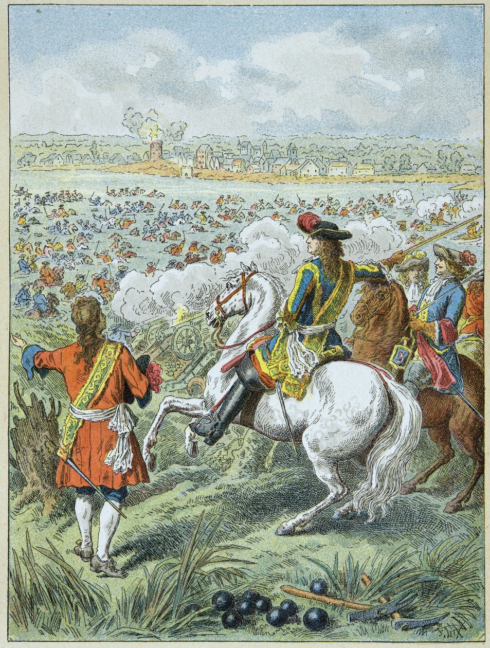 Passage du Rhin par les armées du roi Louis XIV - Frederic Theodore Lix
