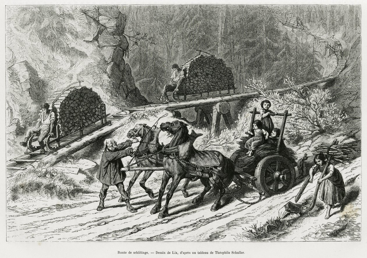 Route de Schlittage - Frederic Theodore Lix