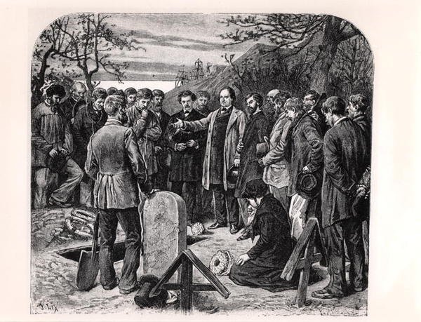 Victor Hugo (1802-85) à Guernesey prononçant l