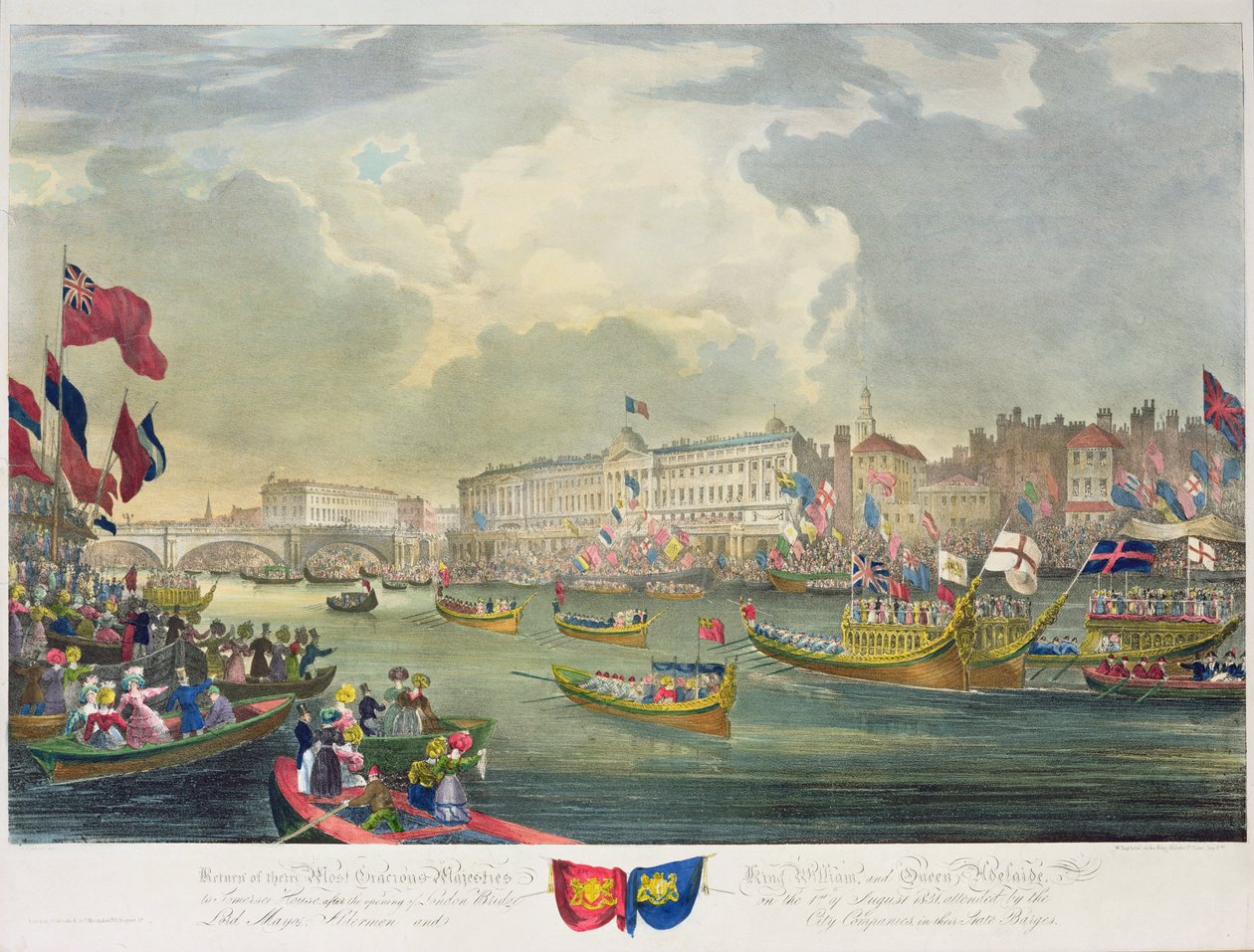 Vue de la Tamise lors de l