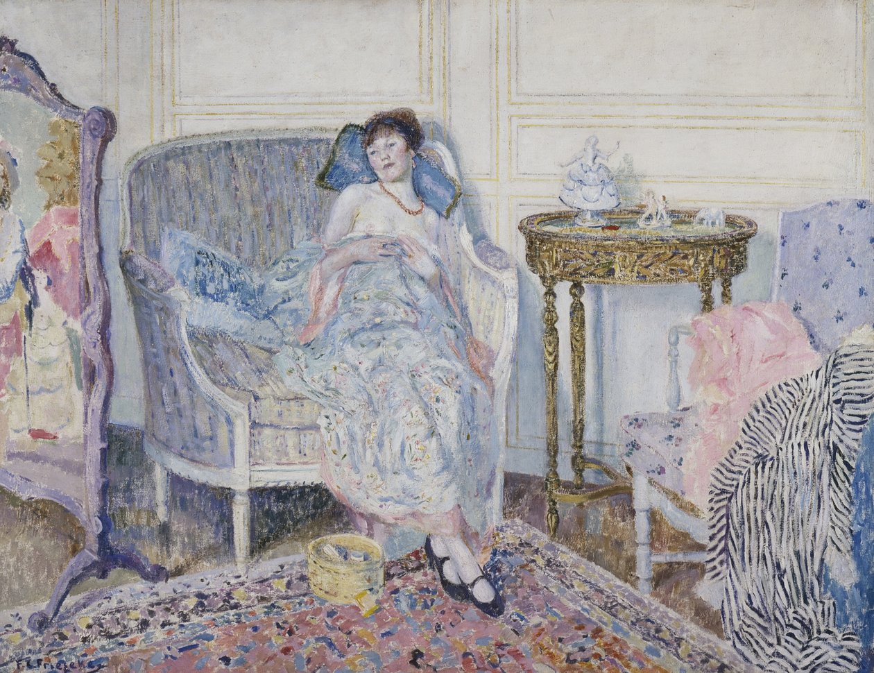 Dans le boudoir, c.1914 - Frederick Carl Frieseke