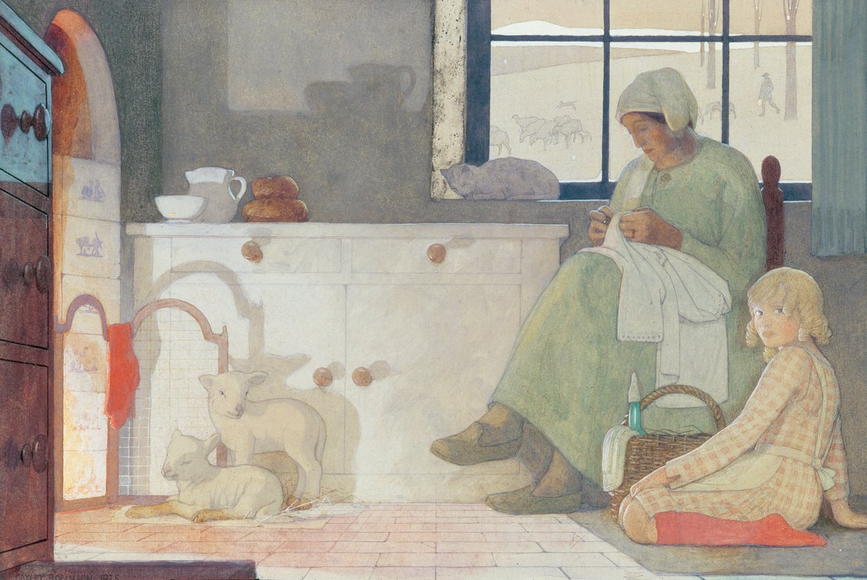 La Mère nourricière, 1925 - Frederick Cayley Robinson