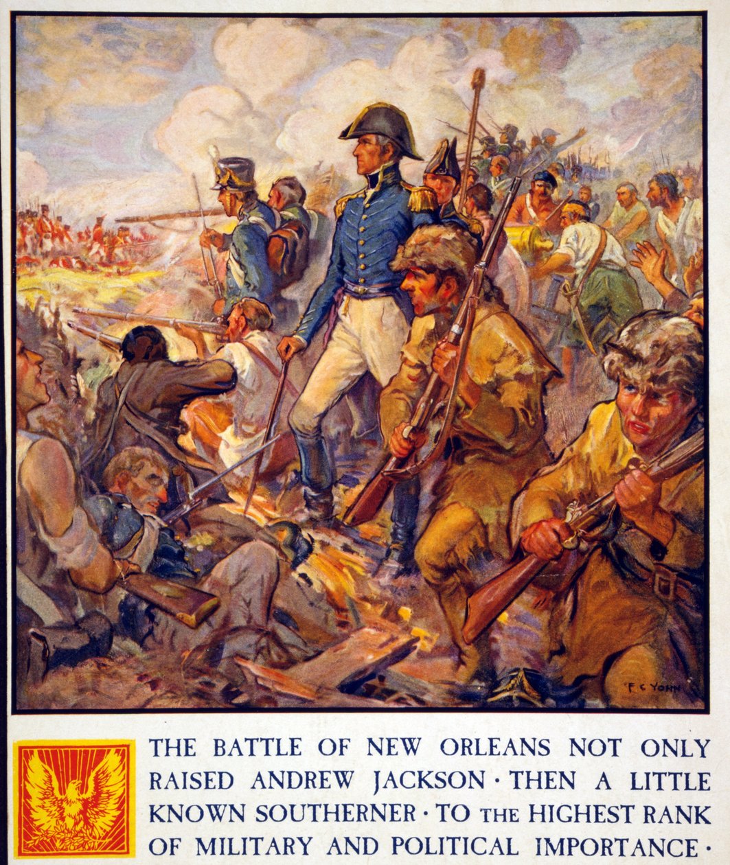 Andrew Jackson pendant la bataille de la Nouvelle-Orléans, pub. 1922 - Frederick Coffay Yohn