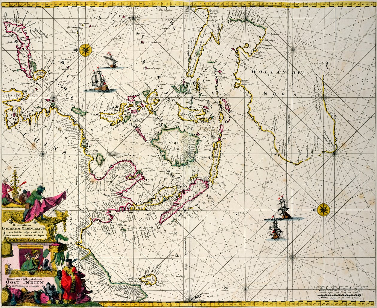 Indes orientales : Carte maritime et côtière s