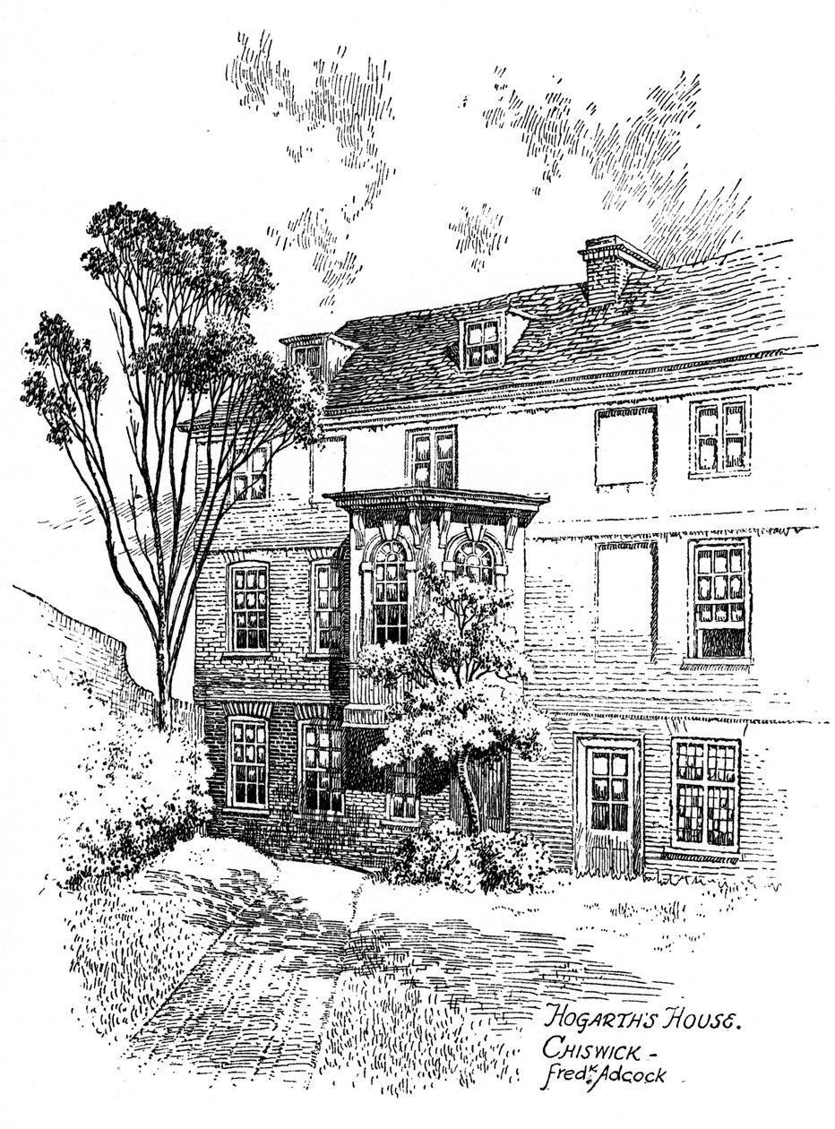 Maison de Hogarth, Chiswick, 1912 - Frederick Adcock