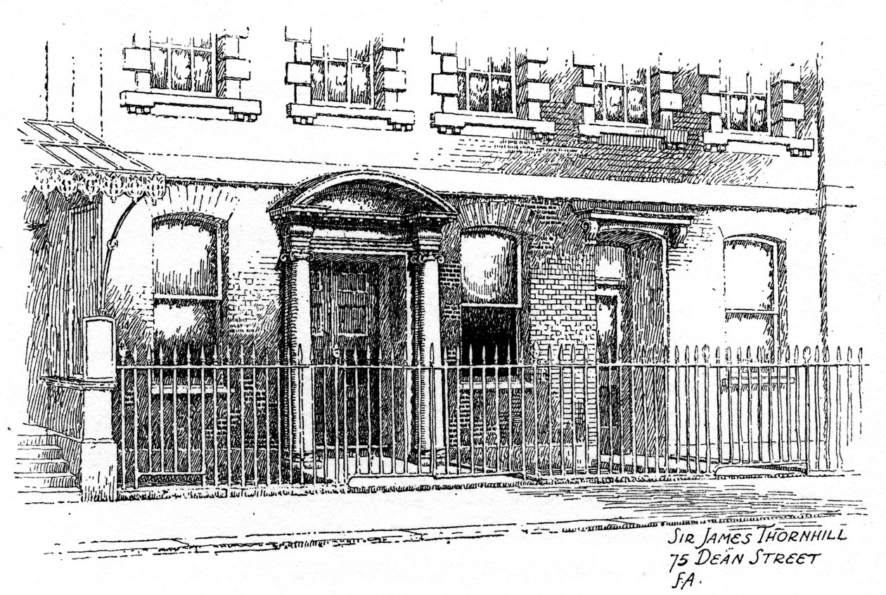 Maison de Sir James Thornhill, 75 Dean Street, Londres, 1912 - Frederick Adcock