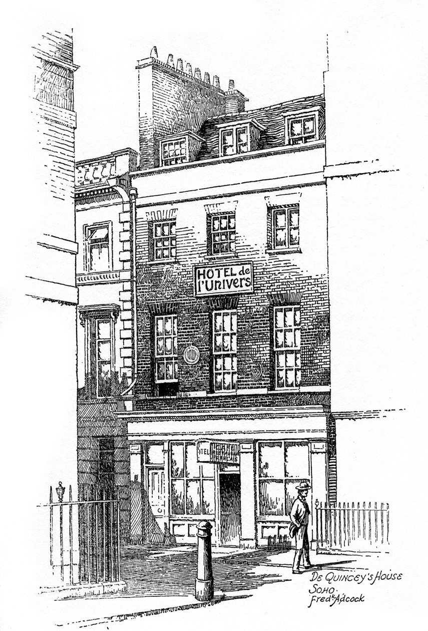 Maison de Thomas de Quincey, Soho, Londres, 1912 - Frederick Adcock