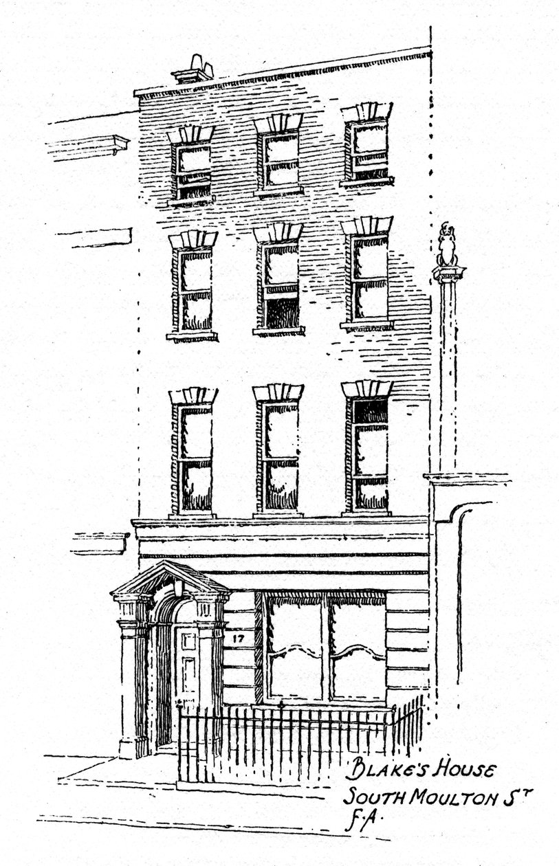 Maison de William Blake, 17 South Molton Street, Londres, 1912 - Frederick Adcock