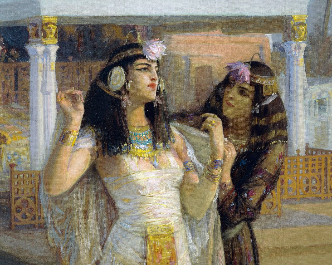 Cléopâtre sur les terrasses de Philae - Frederick Arthur Bridgman