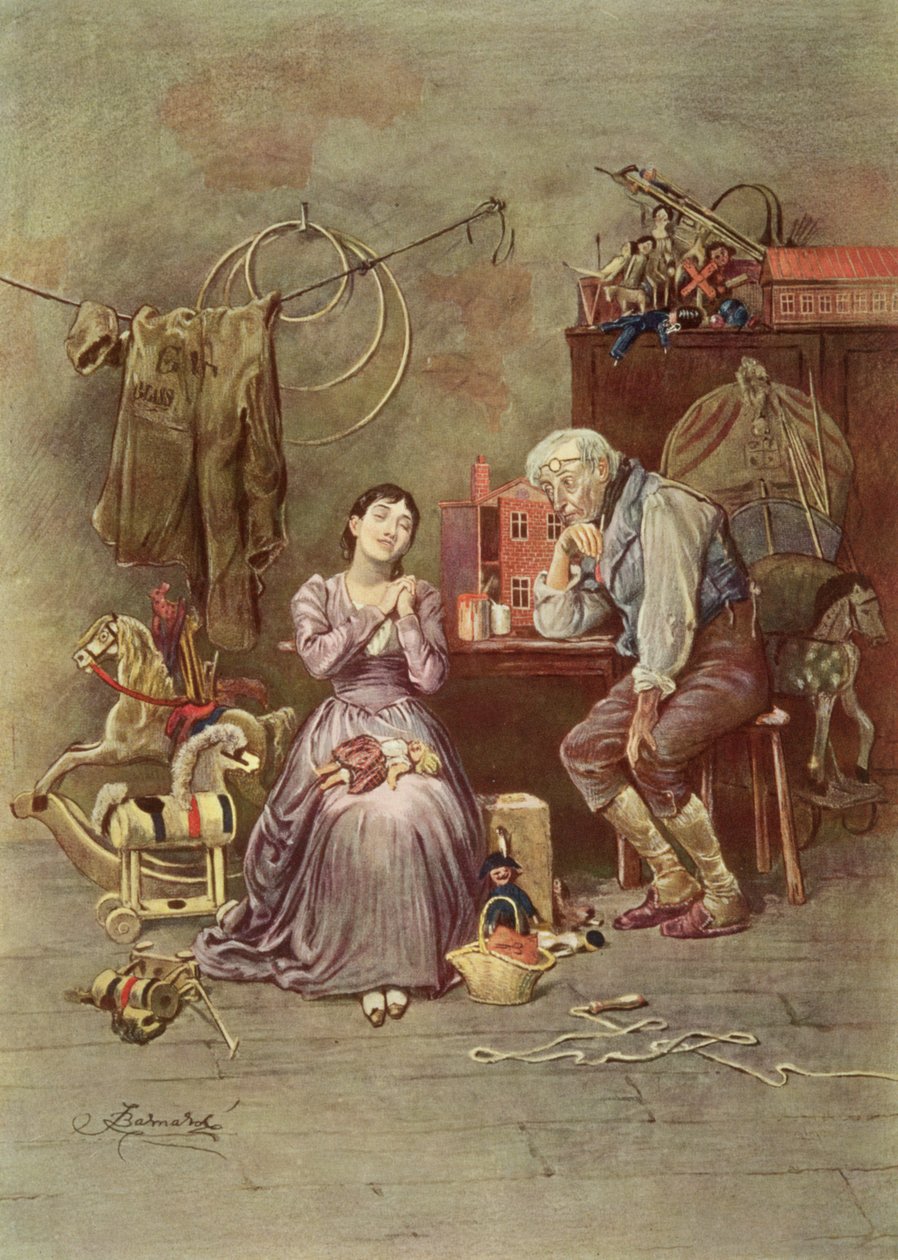 Caleb Plummer et sa fille aveugle, scène de 