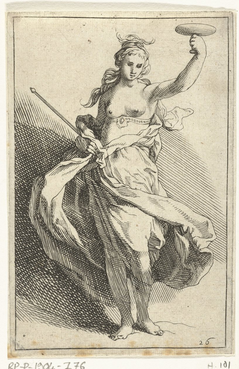 Femme avec calice et sceptre - Frederick Bloemaert