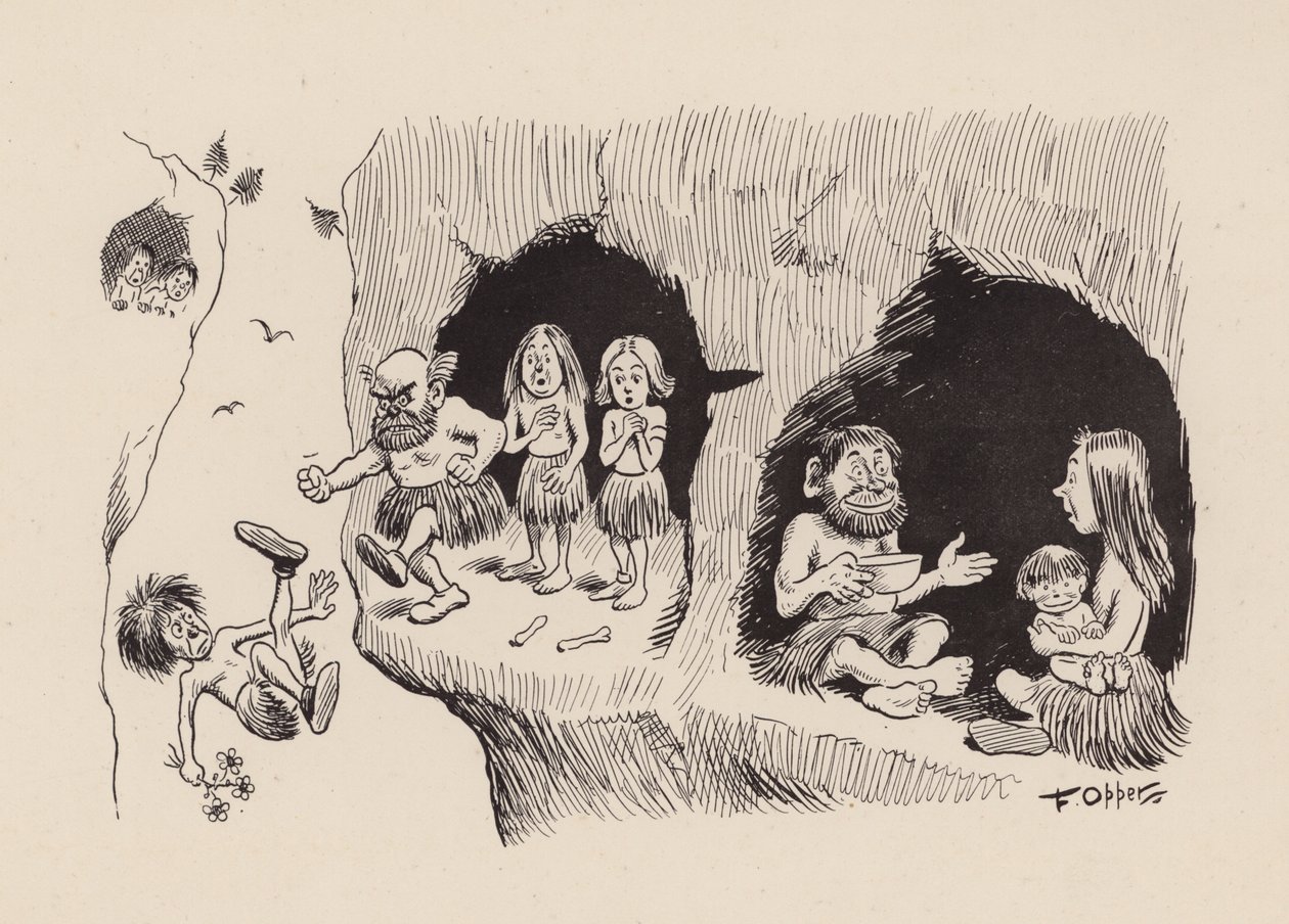 Nos ancêtres antédiluviens par F Opper : Numéro trente-neuf (litho) - Frederick Burr Opper