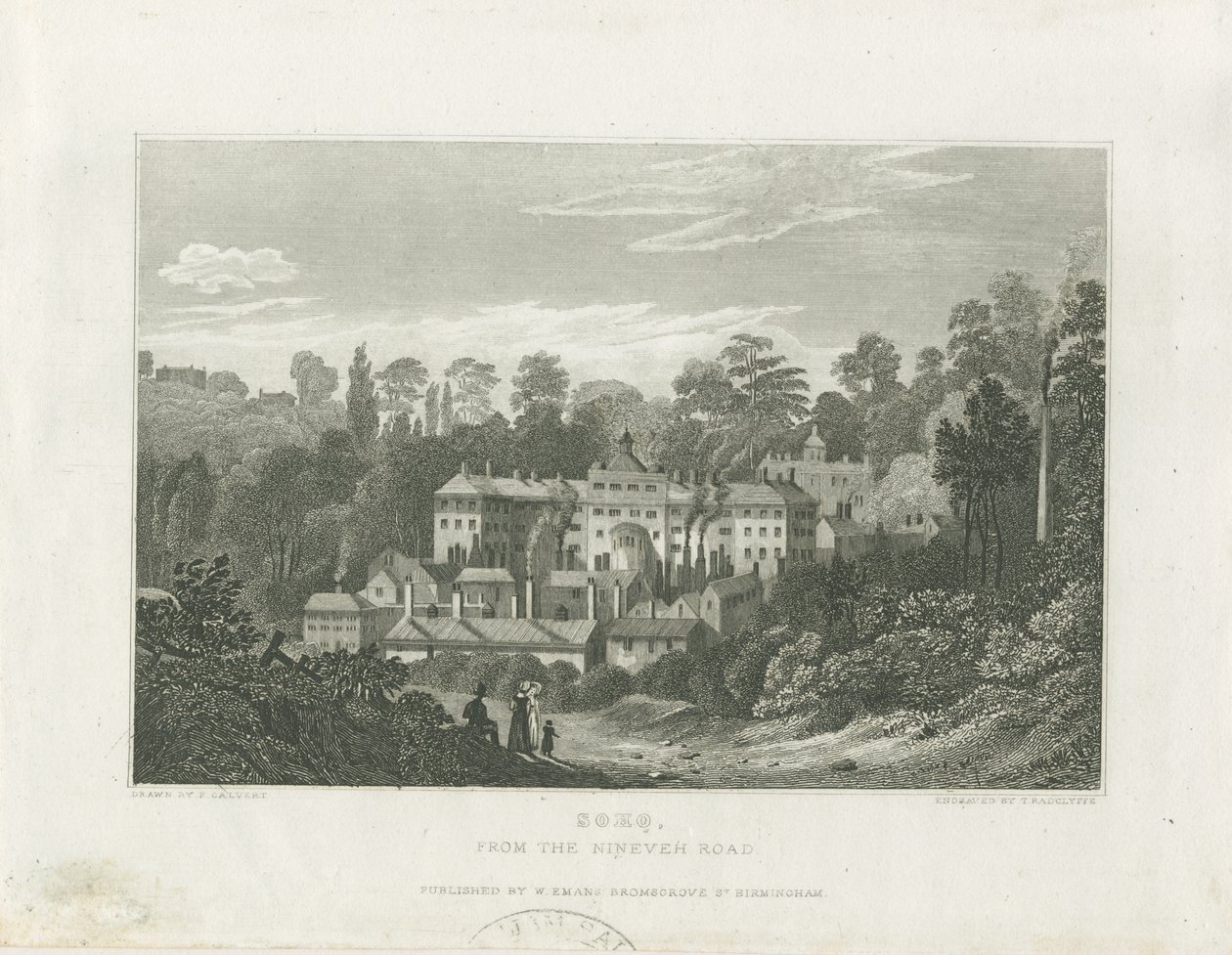 Soho Manufactory depuis la route de Ninevah - Frederick Calvert