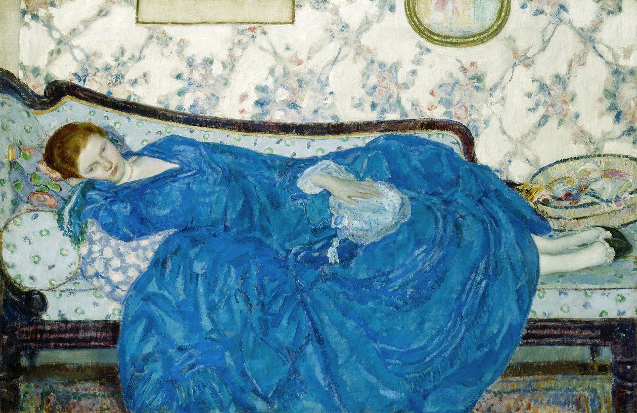 La robe bleue - Frederick Carl Frieseke