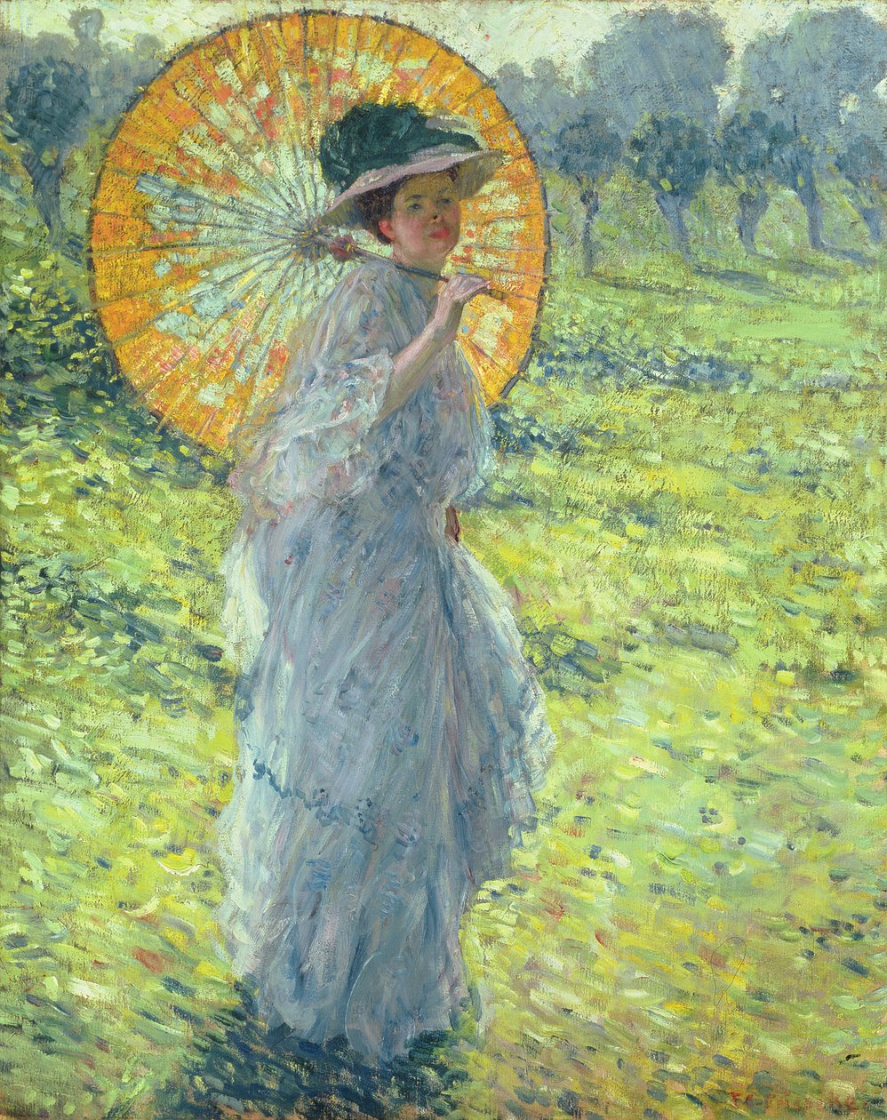Femme avec une ombrelle, vers 1906 - Frederick Carl Frieseke