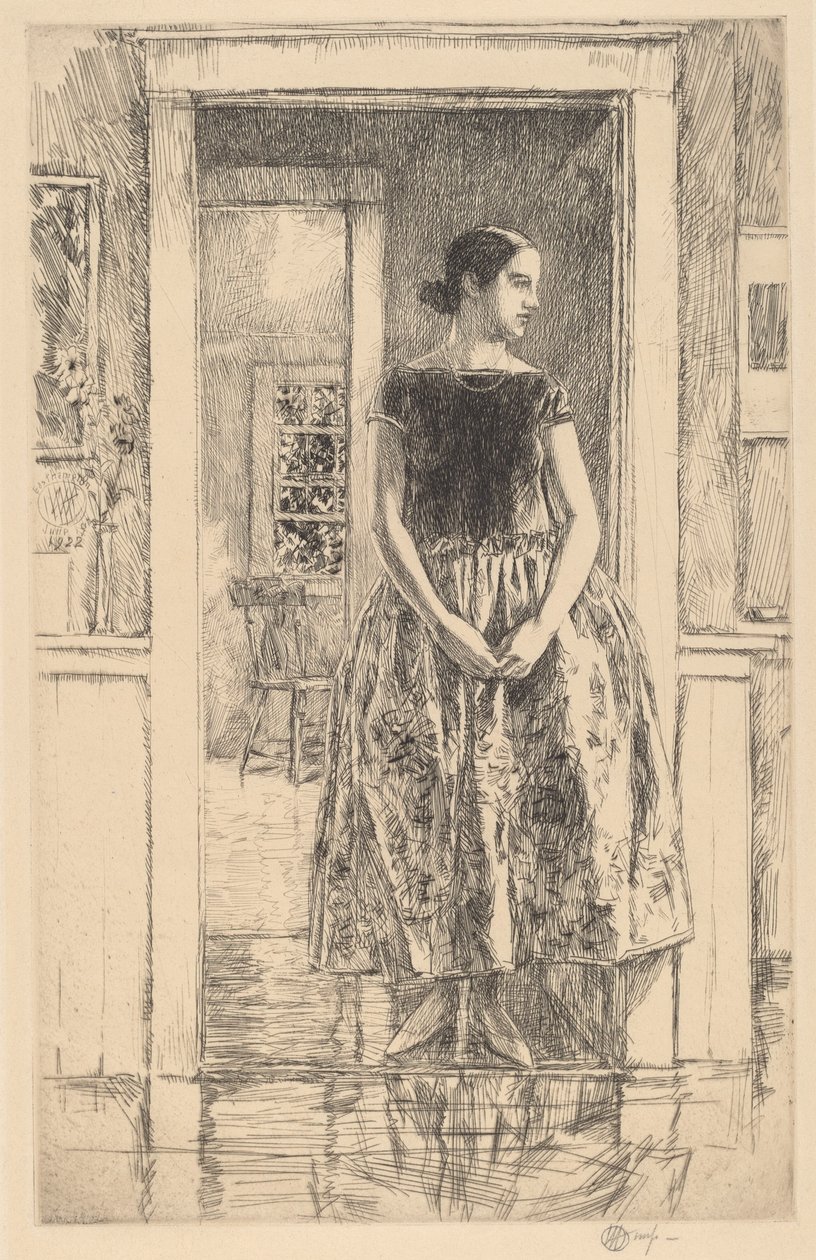Fille en Robe Moderne, 1922 - Frederick Childe Hassam