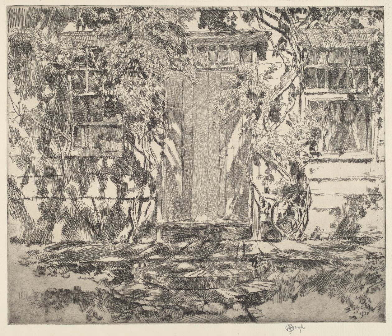 Vieille porte, Easthampton, 1920 - Frederick Childe Hassam