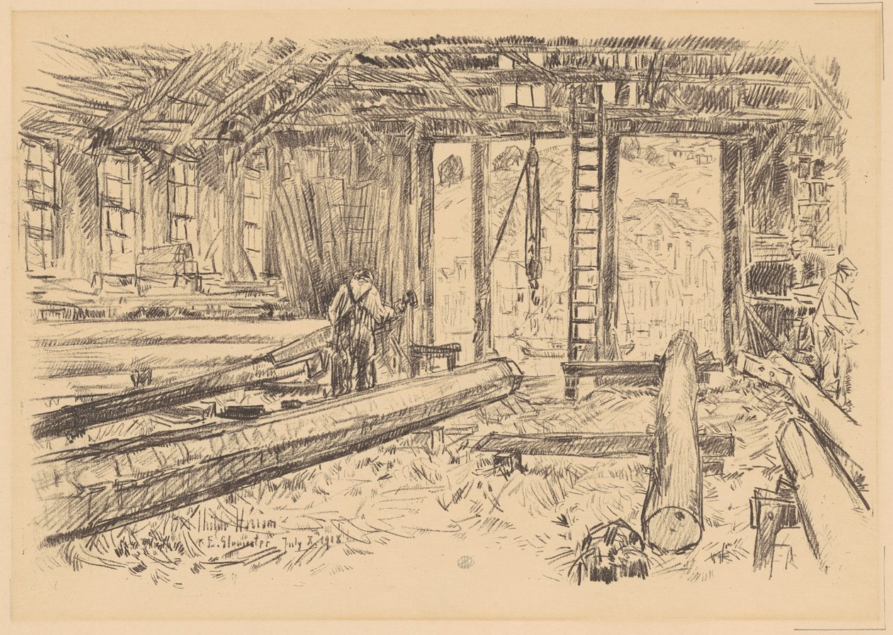 Le Magasin Spar, Gloucester, 1918 - Frederick Childe Hassam