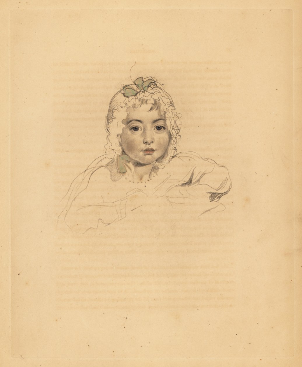 Portrait de Mary Isabella Bloxam, nièce de Sir Thomas Lawrence - Frederick Christian Lewis