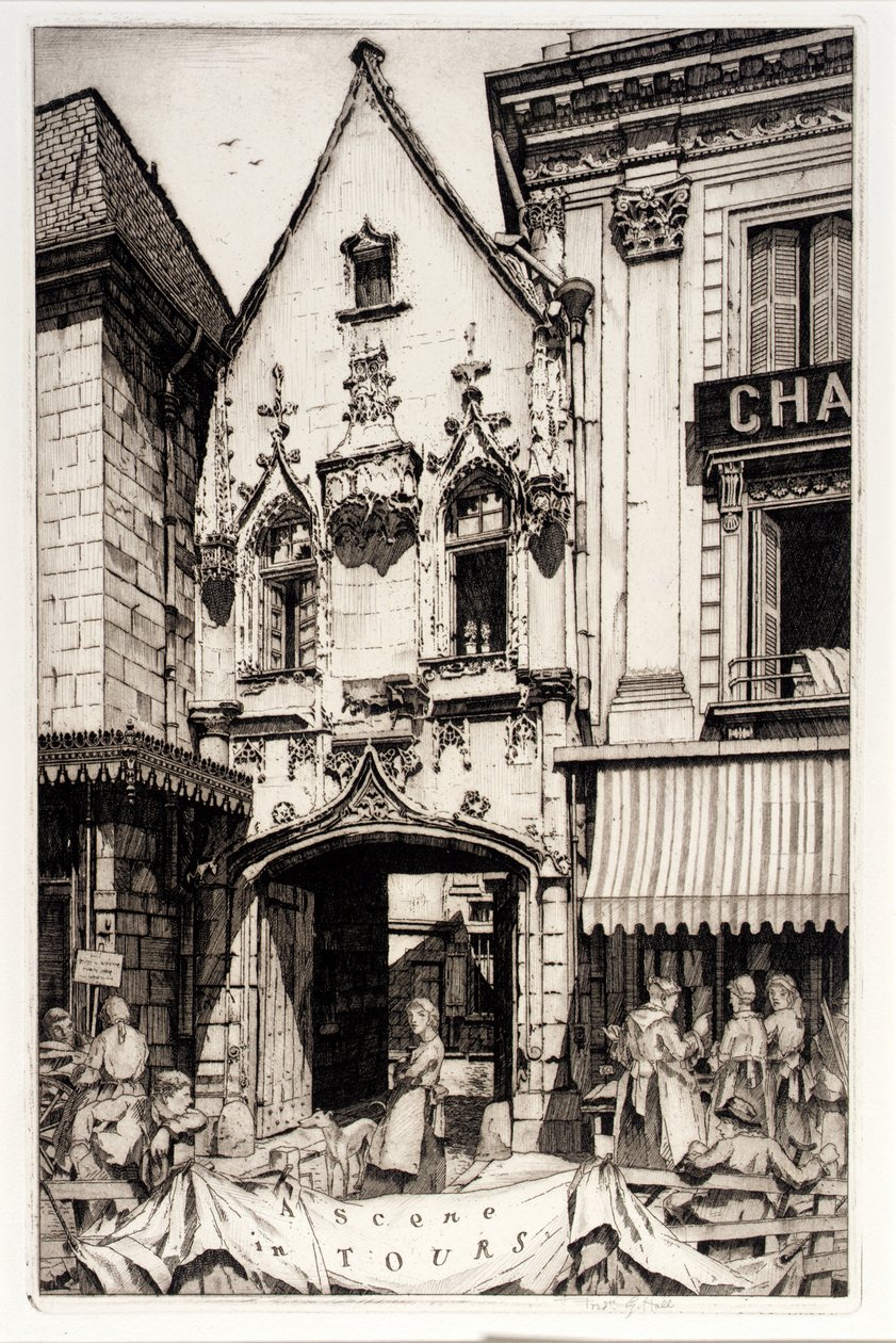Une scène à Tours - Frederick G. Hall