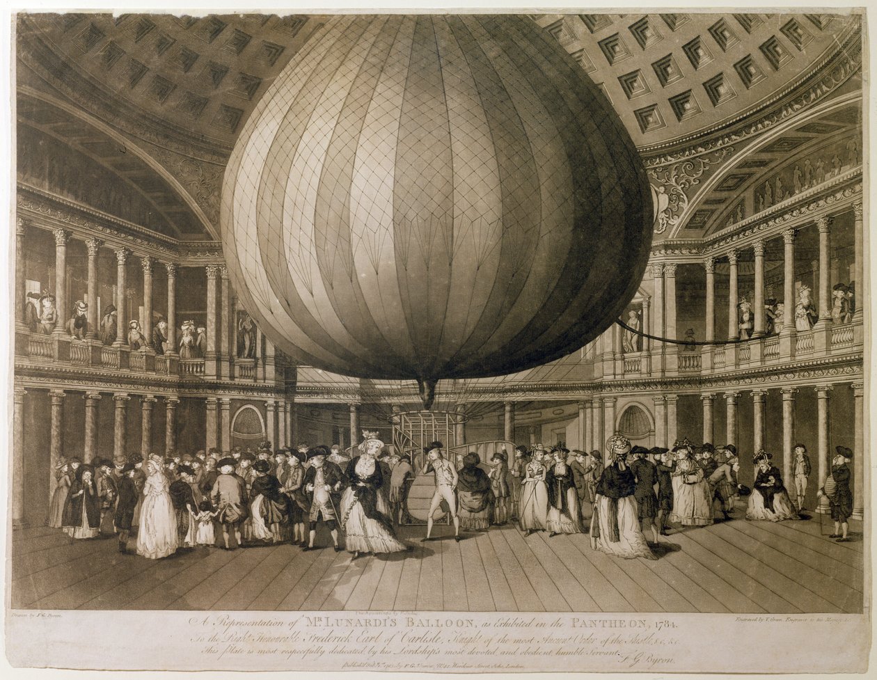 Vue intérieure du Panthéon, Oxford Street, Londres, 1785 - Frederick George Byron