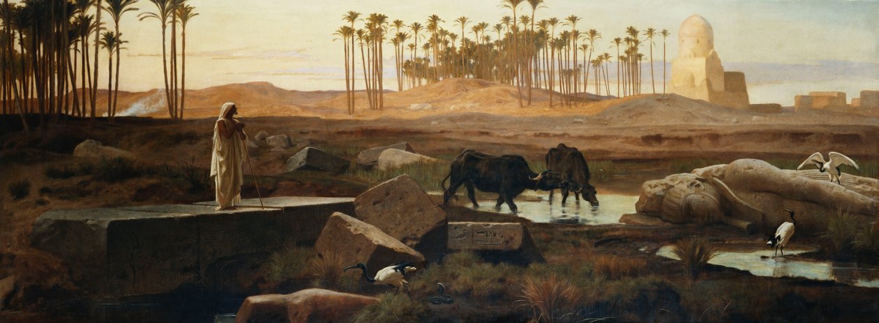 Memphis, au bord du Nil, 1882 - Frederick Goodall