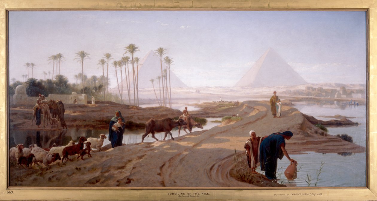 La décrue du Nil, 1873 - Frederick Goodall