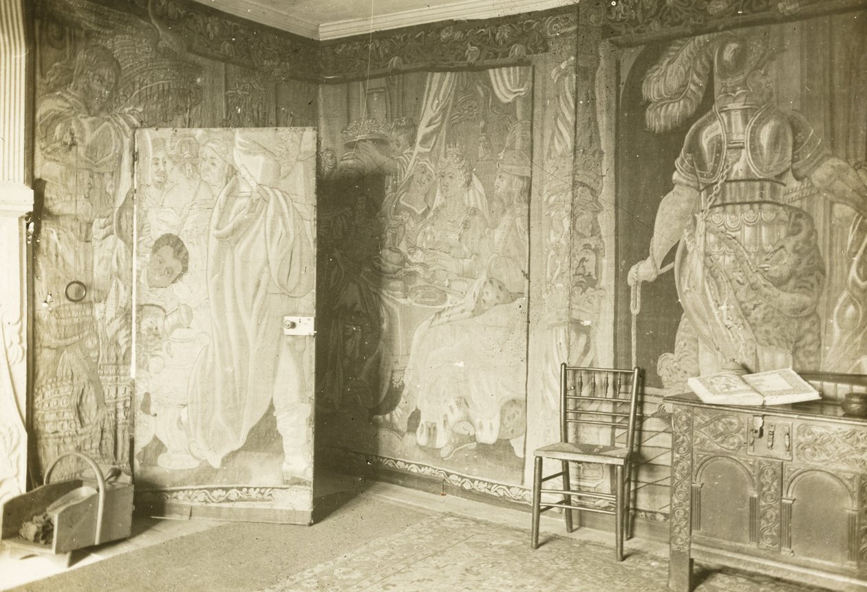 Manoir de Kelmscott : Dans la salle des tapisseries - Frederick H. Evans