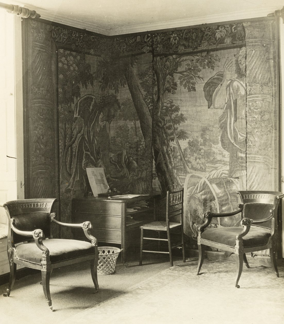 Manoir de Kelmscott : Dans la salle des tapisseries - Frederick H. Evans