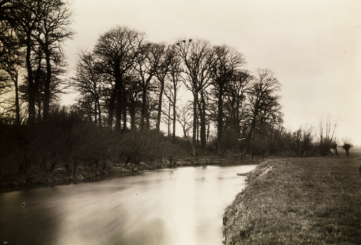 Kelmscott Manot : La Tamise près du manoir - Frederick Henry Evans