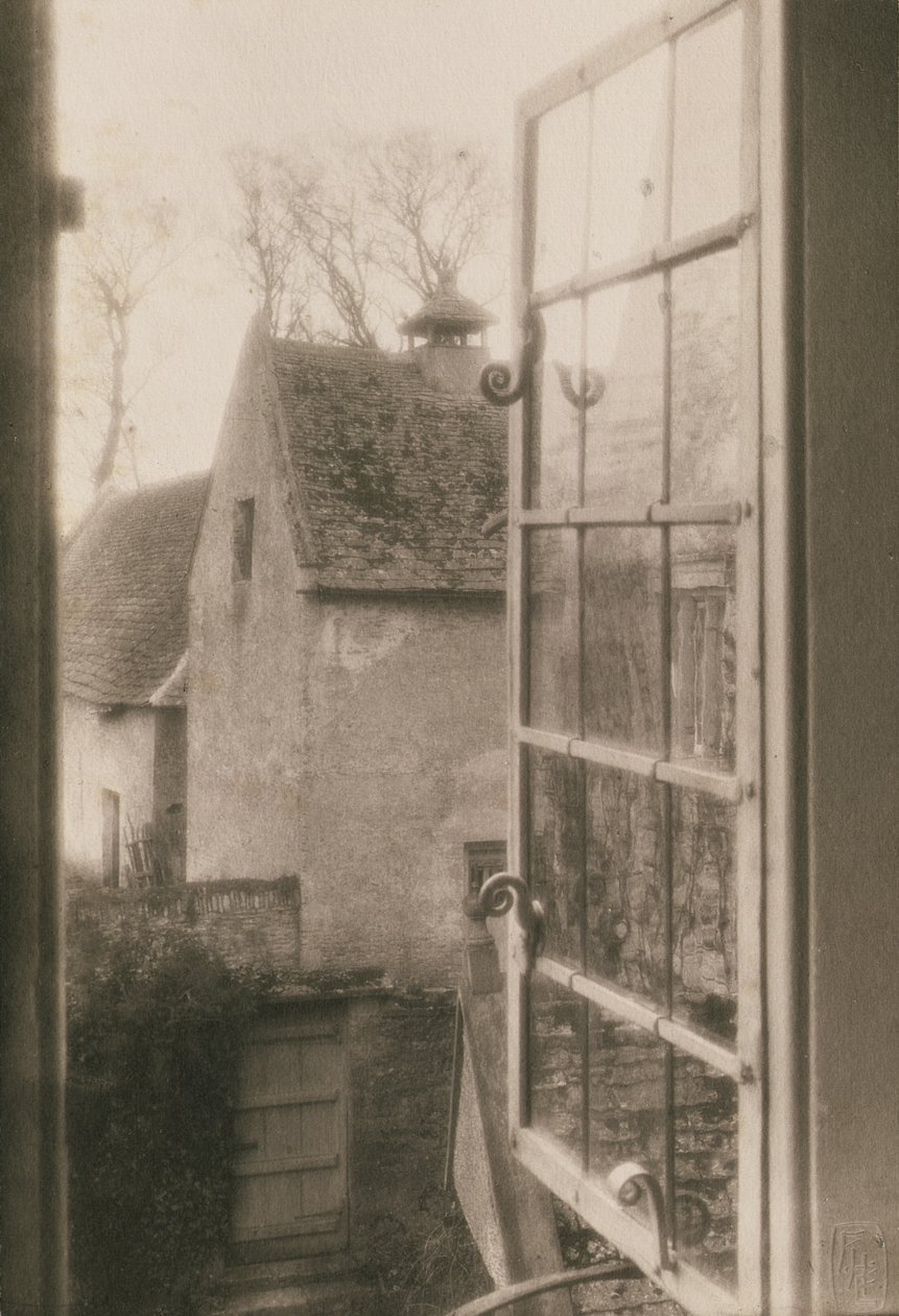 Depuis une fenêtre à Kelmscott Manor, 1896 - Frederick Henry Evans