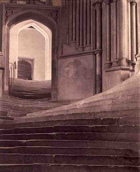 Les marches de la cathédrale de Wells - Frederick Henry Evans