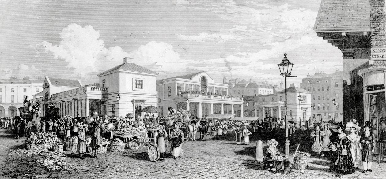 Marché de Covent Garden, 1832 - Frederick James Havell