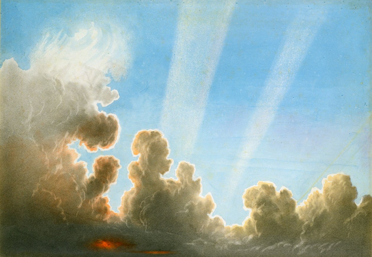Orage passant sur le Black Country, coucher de soleil - Frederick Joseph Butler Lines