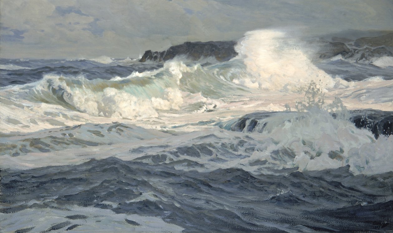 Vent du sud-ouest, St. Ives - Frederick Judd Waugh