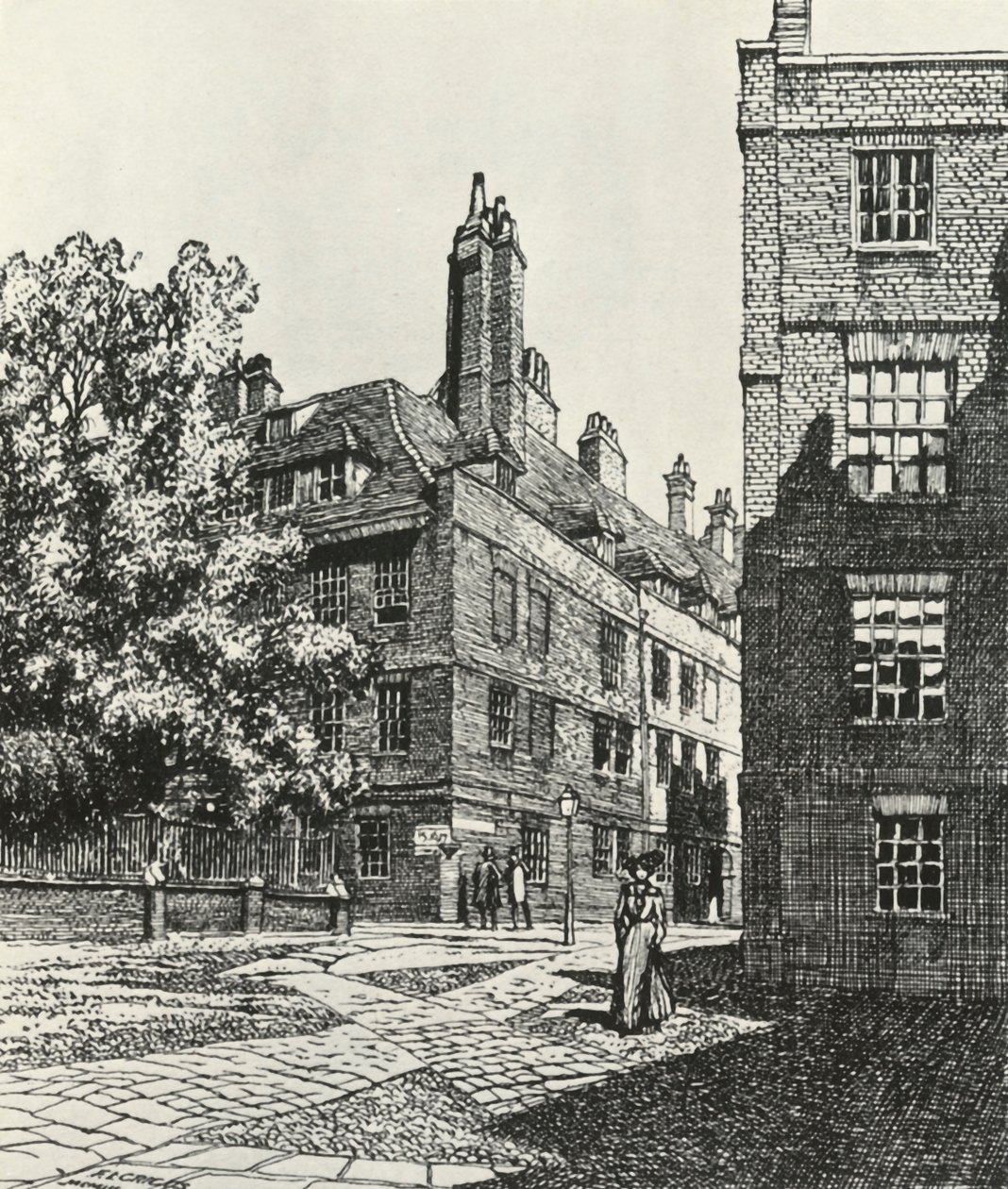 Cliffords Inn dans la ville de Londres, 1903, 1934 - Frederick Landseer Maur Griggs