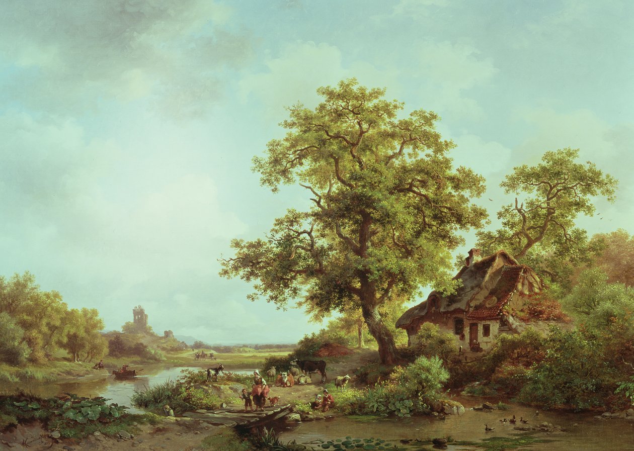 Paysage boisé - Frederick Marianus Kruseman