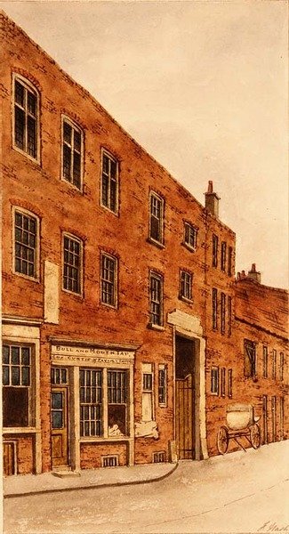 Auberge du Taureau et de la Bouche, St. Martin le Grand - Frederick Nash