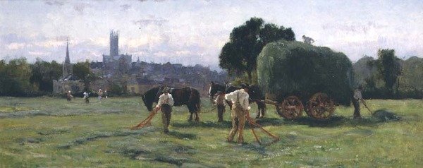 Râtelage du foin - Frederick William Newton Whitehead