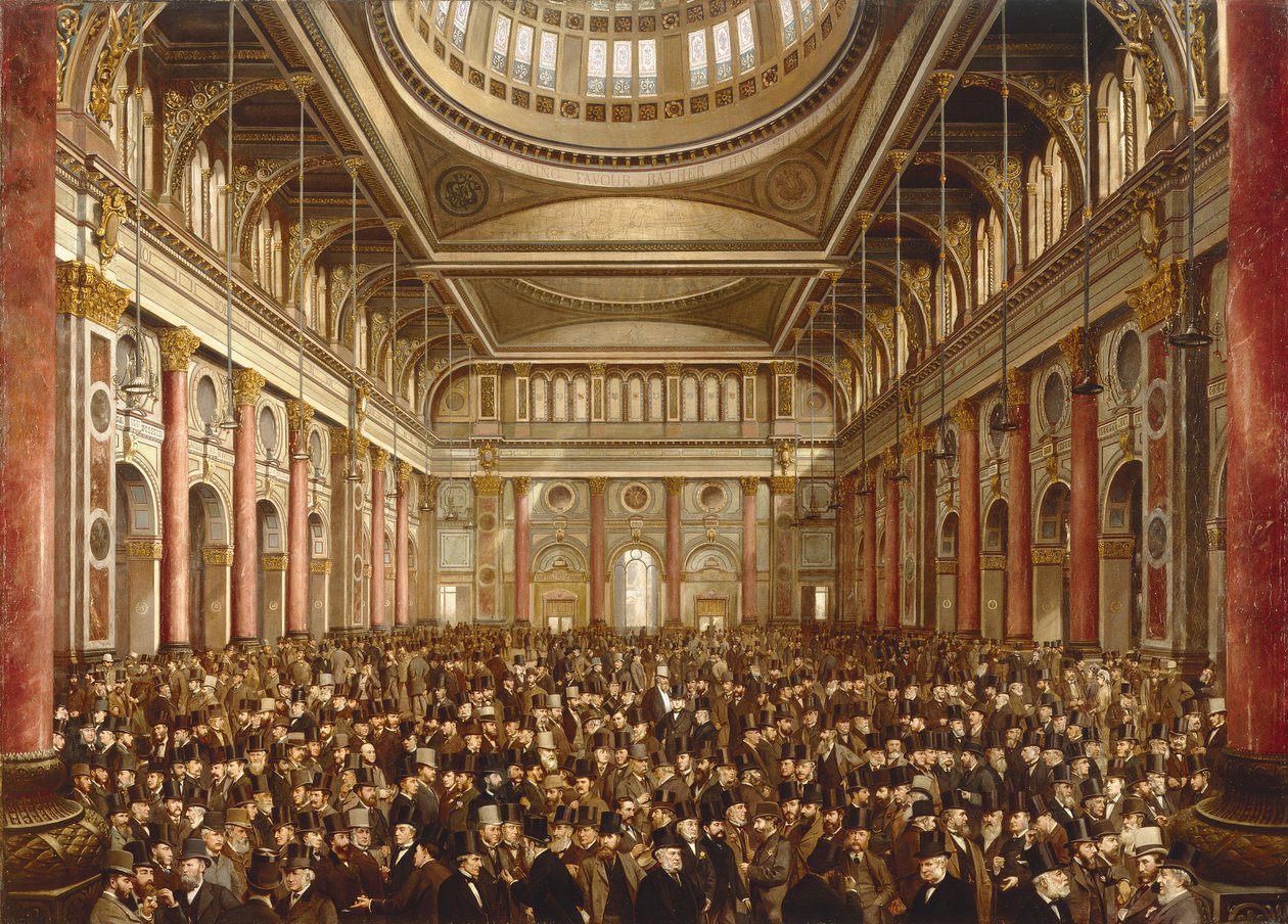 Intérieur de la Bourse de Manchester - Frederick and Saunders H.L. (19th Century) Sargent