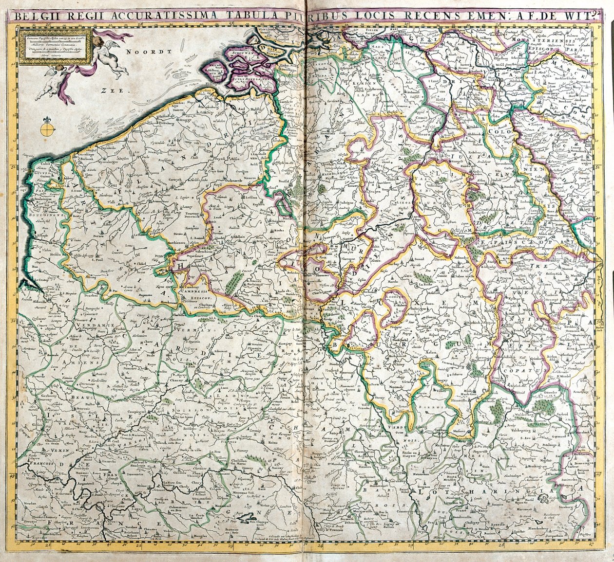 Belgique, Luxembourg, N - Frederick de Wit