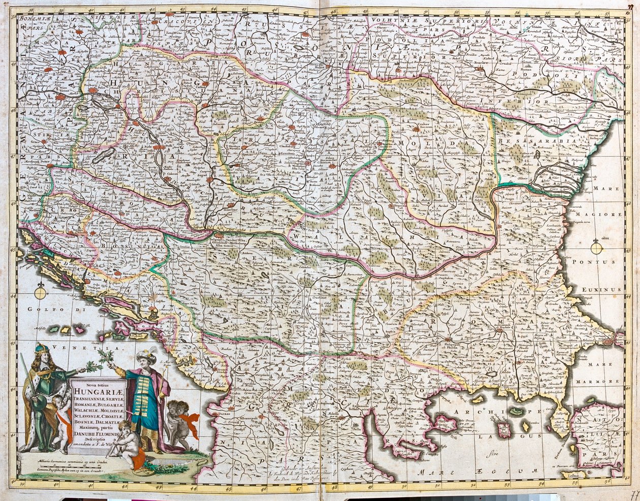 Hongrie, Bosnie-Herzégovine, Croatie, Serbie, Bulgarie, Roumanie, Monténégro, Albanie, République de Macédoine, Grèce du Nord - Frederick de Wit