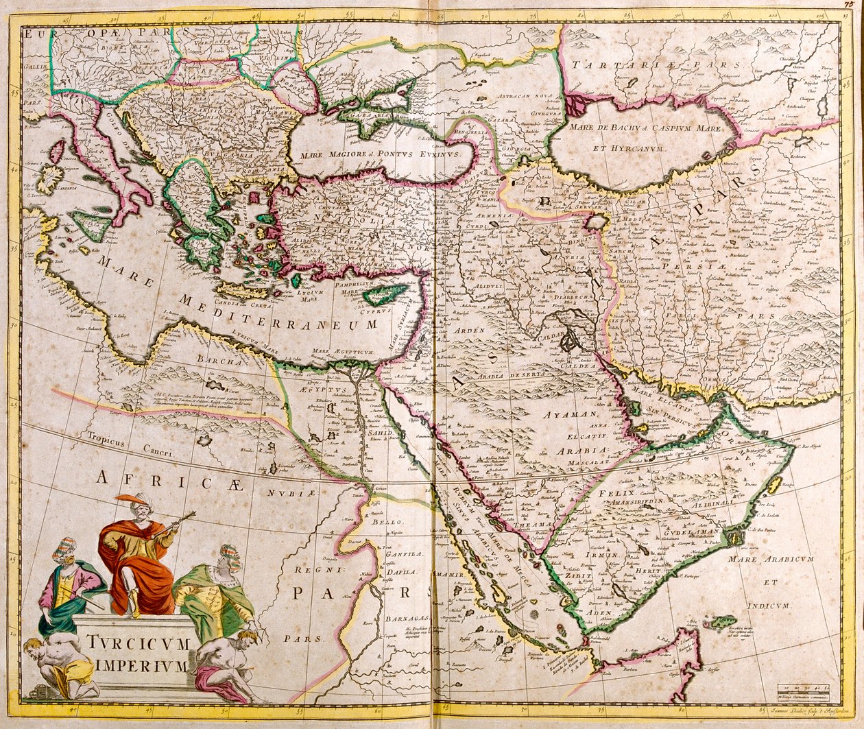 Italie, péninsule balkanique, Turquie, Liban, Syrie, Israël, Jordanie, Irak, péninsule arabique, Iran - Frederick de Wit