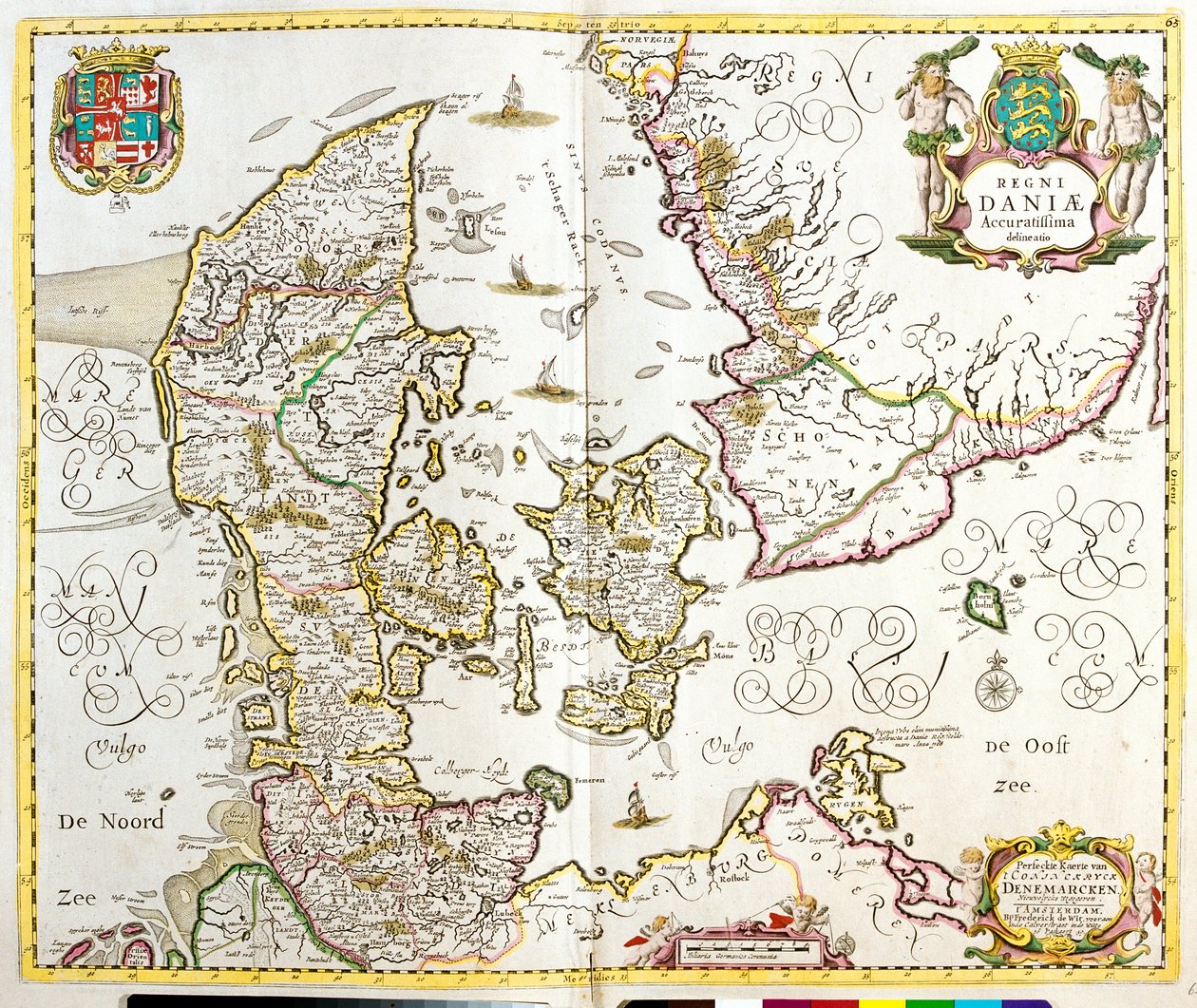 Carte du Royaume du Danemark - Frederick de Wit